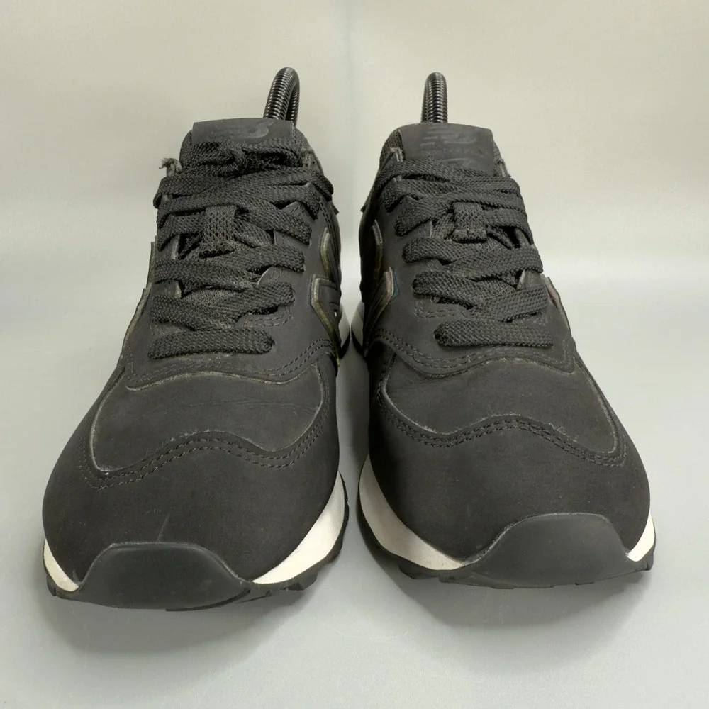 New Balance 574 Womens 6 B Casual Sneaker Black Iridescent Low Lace Up Dad Shoes